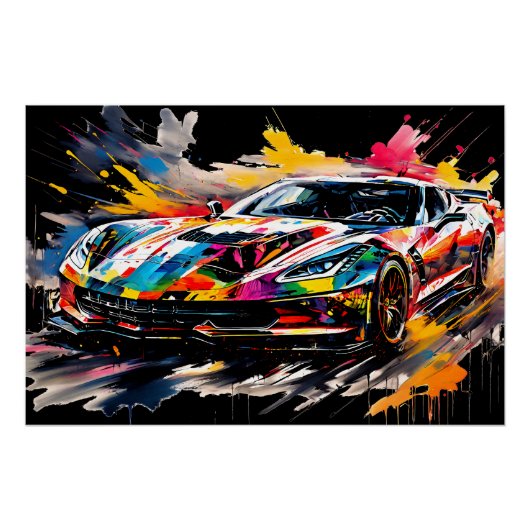 Poster The Supercar in Motion (Devant)