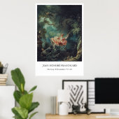 Poster The Swing by Fragonard – Rococo Art (Bureau à domicile)