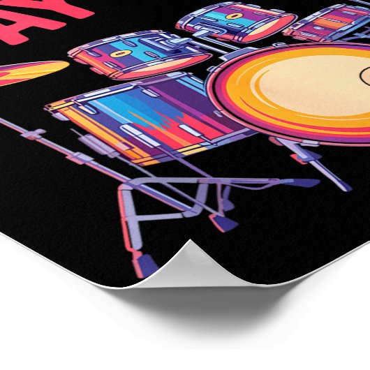 Poster The Tem Is What I Say It Is, Drumming And Drumset (Coin)