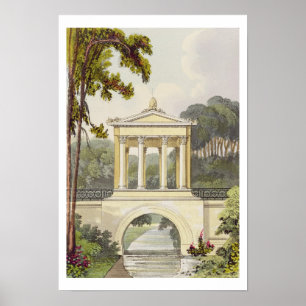 Poster The Temple Bridge, from Ackermann's Repository