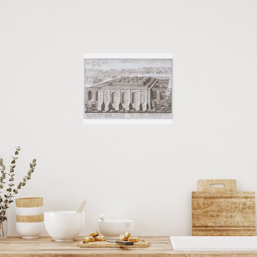 Poster The Temple of Solomon, Jérusalem, from 'Design (Cuisine)