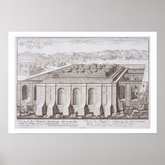 Poster The Temple of Solomon, Jérusalem, from 'Design (Devant)