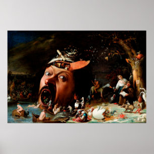 Poster The Temptation of St Anthony by Joos van Craesbeec