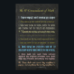 Poster The Ten Commandments of Math<br><div class="desc">The Ten Commandments of Math</div>