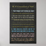 Poster The Ten Commandments of Math<br><div class="desc">The Ten Commandments of Math</div>