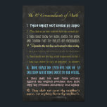 Poster The Ten Commandments of Math<br><div class="desc">The Ten Commandments of Math</div>