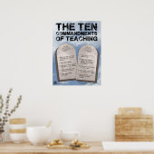 Poster The Ten Commandments of Teaching (Cuisine)