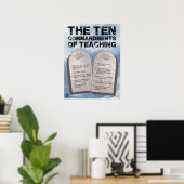 Poster The Ten Commandments of Teaching (Bureau à domicile)