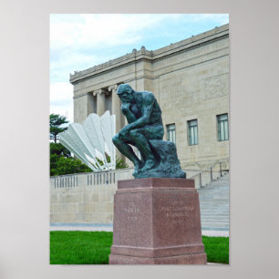Poster The Thinker and The Shuttlecock, Kansas City, MO