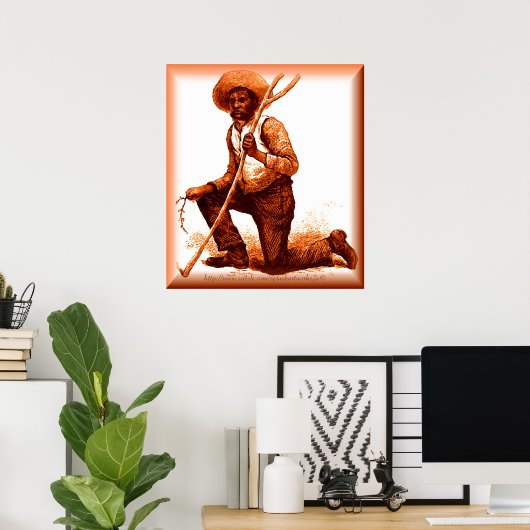 Poster "The Tracker~Australian Aborigène" (Bureau à domicile)