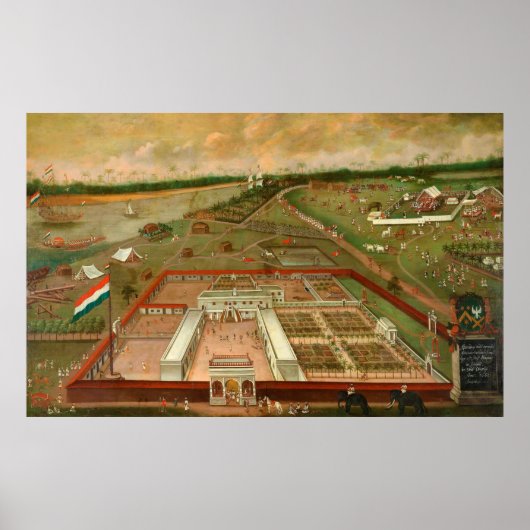 Poster The Trading Post of the Dutch East India Company (Devant)