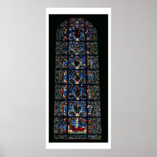 Poster The Tree of Jesse, lancet window in the west facad