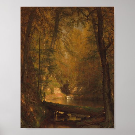 Poster The Trout Pool (1870) - Worthington Whittredge (Devant)
