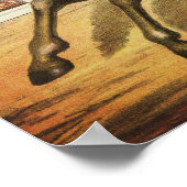 Poster The Two Horse Act, Circus Performance, vers 1874. (Coin)