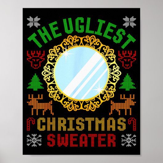 Poster The Ugliest Ugly Christmas Sweater With Mirror Fun (Devant)