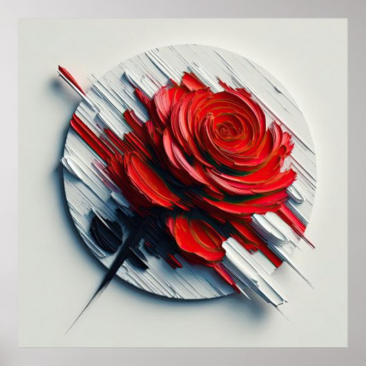 Poster The Versatility of Blooming Roses in Art (Devant)