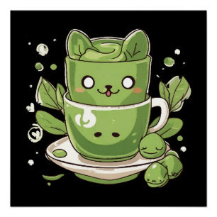 Poster thé vert matcha