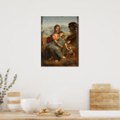 Poster The Virgin and Child Saint Anne Leonardo da Vinci (Cuisine)