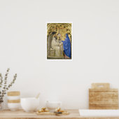 Poster The Virgin appearing to St. Bernard, détail from a (Cuisine)