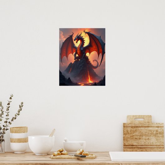 Poster The Volcanic Forge Dragon (Cuisine)