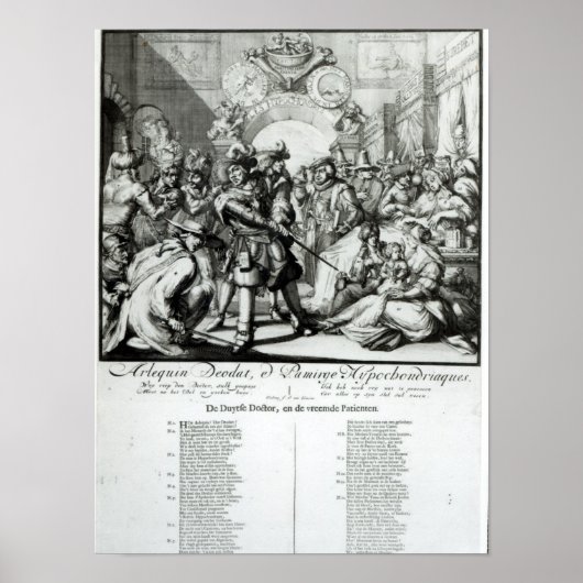 Poster The Warming Pan Baby, c.1688 (Devant)