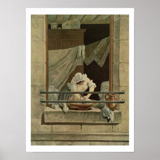 Poster The Washerwoman, gravée par J. Laurent Julien (c1 (Devant)