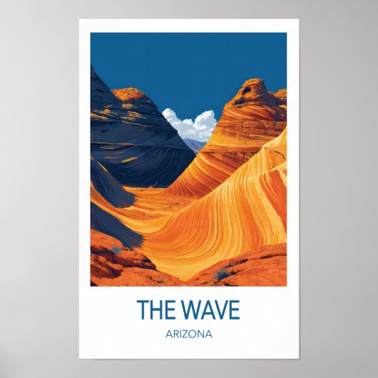 Poster The Wave Travel Poster, Arizona (Devant)