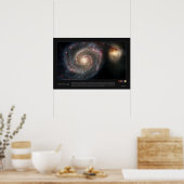 Poster The Whirlpool Galaxy (51a, M51a, NGC 5194) (Cuisine)