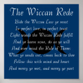 Poster The Wiccan Rede (version courte) (Devant)