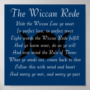 Poster The Wiccan Rede (version courte)
