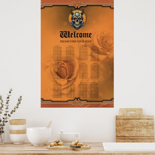 Poster The winged skull. (Cuisine)