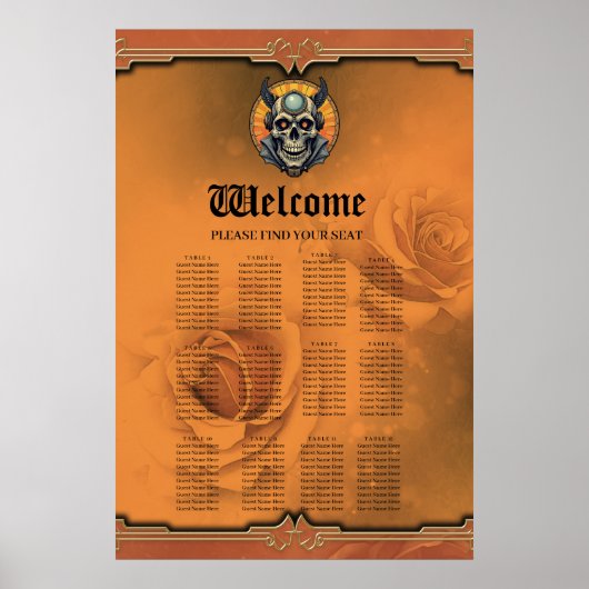 Poster The winged skull. (Devant)