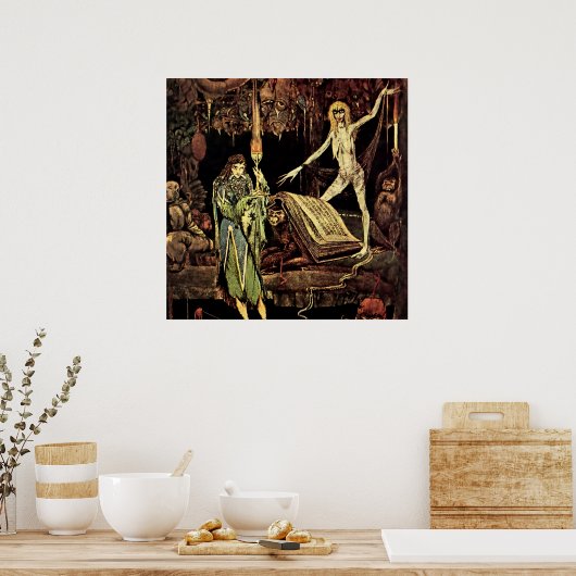 Poster "The Witch's Kitchen" par Harry Clarke (Cuisine)