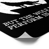 Poster The Wolf Doesn't Perform In The Circus Cool Wolf M (Coin)