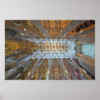 Poster The work of Gaudi - Sagrada Familia, Barcelona