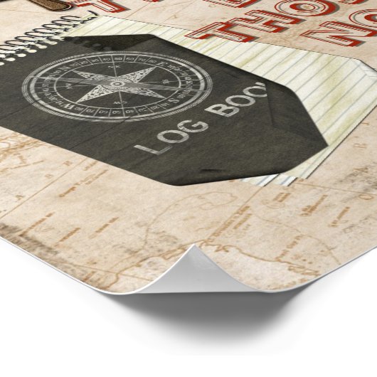 Poster The World is a Book - Quote Saint Augustine print (Coin)