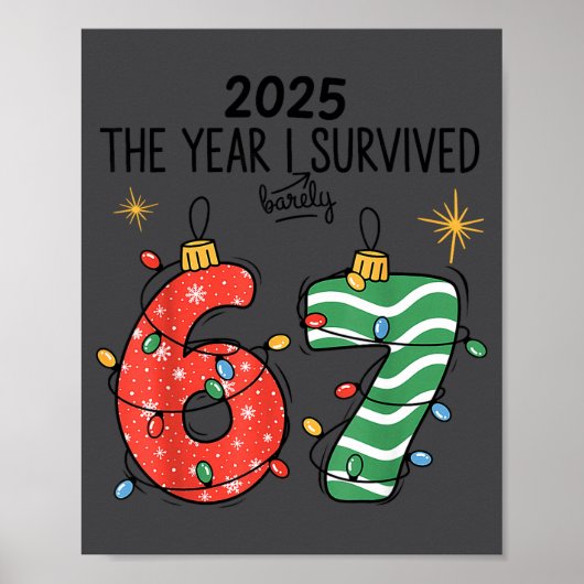 Poster The Year I Barely Survived Christmas 2025 Six Seve (Devant)