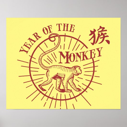 Poster "The Year Of The Monkey" (Devant)