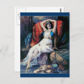  poster theatervrouw briefkaart (Voorkant / Achterkant)