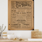 Poster Théâtre de Brockton City (Cuisine)