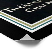 Poster "Théâtre de Conversation Noir" Art Nouveau Imprime (Coin)