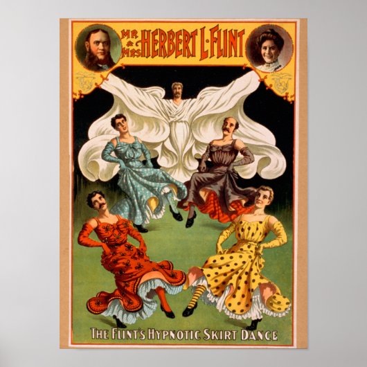 Poster Théâtre de danse hypnotique des Flints (Devant)