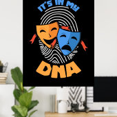 Poster Théâtre Il Est Dans Mon Adn (Bureau à domicile)