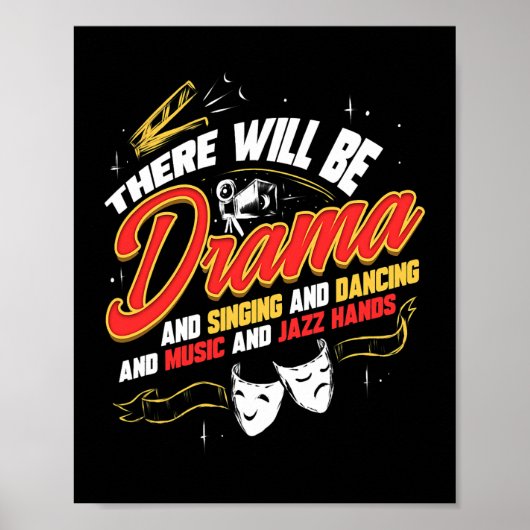 Poster Théâtre Il Y Aura Drama Cadeau Broadway Musical (Devant)