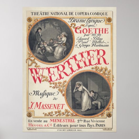 Poster Théâtre National De L'Opéra Comique (Devant)