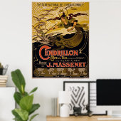 Poster Théâtre National De L'Opéra-Comique ~ Cendrillon (Bureau à domicile)