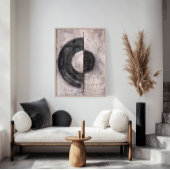 Poster Théâtre naturel abstrait wabi sabi japandi