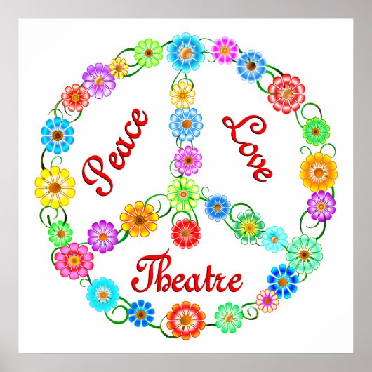 Poster Théâtre Peace Love (Devant)