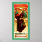 Poster Théâtre Sarah Bernhardt ~ Hamlet ~ Alphonse Mucha (Devant)
