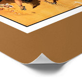 Poster Théâtre Vintage Deux danseuses de ballet (Coin)